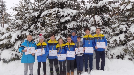 La Campionatul Național de Orientare, schiorii băimăreni s-au orientat spre medalii