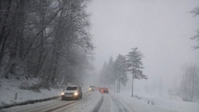 Vizibilitate redusă în Pasul Prislop