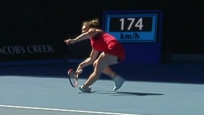 Îngrijorare pentru Simona Halep și cea mai frumoasă lovitură de la Australian Open (VIDEO)