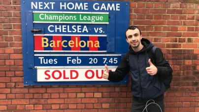 Fotoreporter băimărean acreditat la partida Chelsea – Barcelona, din Champions League (GALERIE FOTO)