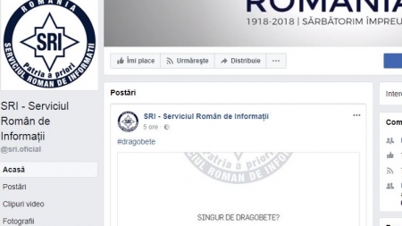 De Dragobete SRI a strâns pe Facebook like-uri cu toptanul