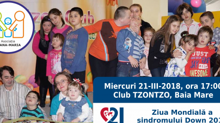 Ziua Mondială a Sindromului Down, sărbătorită la  Clubul ”Tzontzo” din Baia Mare