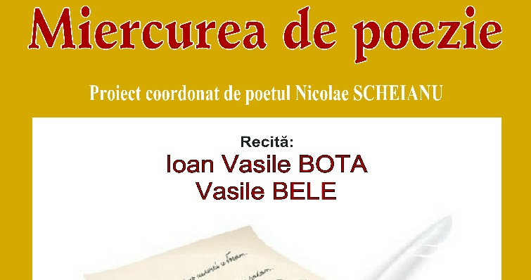 Dacă e miercuri, e poezie