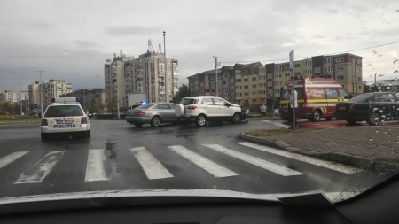 Accident lângă catedrală