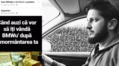 Iată ce distribuia borșeanul Ioan Mihalyi  cu 17 zile înainte de a muri în accidentul comis cu BMW-ul său