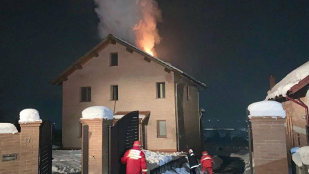 Incendiu în Buzești, stins cu promptitudine