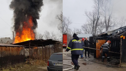Zi de 13: patru garaje în flăcări, o mașină arsă și două avariate