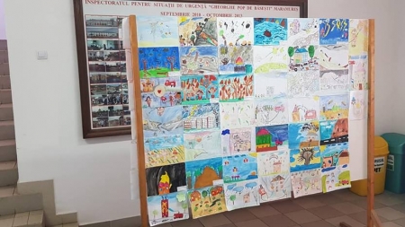 Expoziție a copiilor cu desene pe tema dezastrelor (GALERIE FOTO)