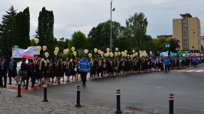 Marș studențesc în centrul Băii Mari