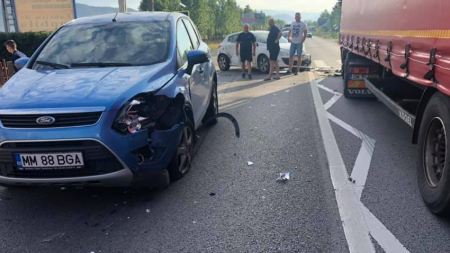 Accident în Recea, cât să genereze un mare deranj în trafic