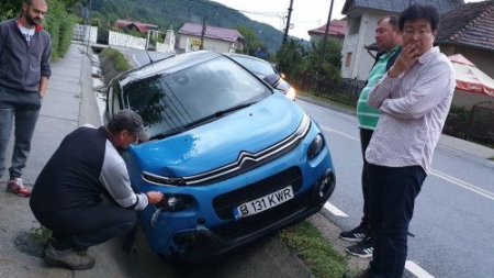 Accident rutier cu conotații internaționale în Buciumi