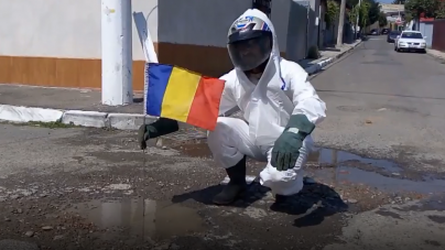 Protest selenar pentru gropi românești