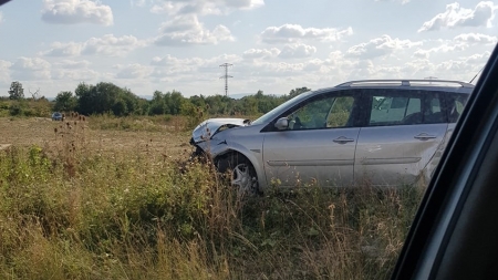 Variantă de ciocnire pe Varianta de (strada) Europa (GALERIE FOTO)