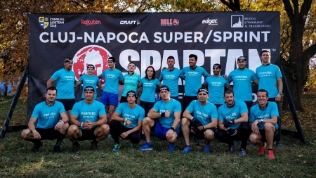 Pompier maramureșean, pe primul loc cu echipa la Spartan Sprint România 2019