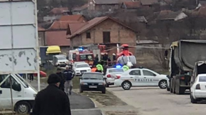 Elicopter SMURD chemat la un accident în care au fost rănite mama și fiica minoră