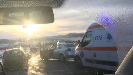 Accidente matinale în Baia Mare și la TAPARO (GALERIE FOTO)