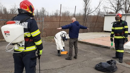 Exercițiu de incident radiologic în PTF Sighetu Marmației