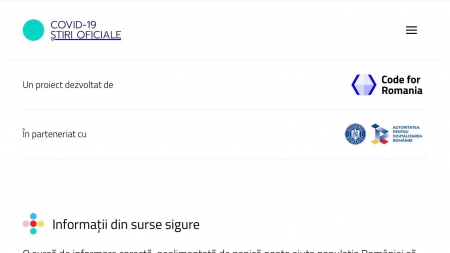 Împotriva fake news: Guvernul a lansat platforma online COVID-19 Știri Oficiale; Site-ul va centraliza doar informații din surse sigure