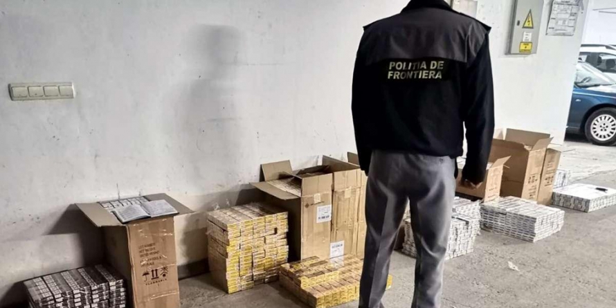 Aproape 9.000 de pachete cu țigări de contrabandă au fost confiscate de polițiștii de frontieră din Sarasău