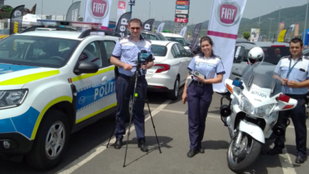 Auto Show Maramureș: Polițiștii Serviciului Rutier au pus la încercare simțurile cetățenilor