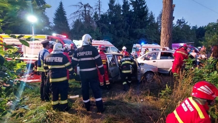 Acțiune amplă în Maramureș!: Exercițiu cu forțe și mijloace în teren, la Două Veverițe, Recea. A fost simulat un accident rutier cu 12 victime! (VIDEO ȘI FOTO)