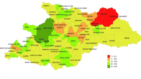 Vaccinarea în județul Maramureș: Baia Mare, aria din apropierea sa, sunt, în prezent, în fruntea topului imunizării anti-COVID-19. Vezi situația pe localități!