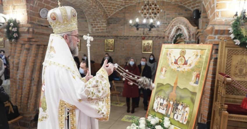 În prima zi a anului, la Catedrala Episcopală: PS Iustin a sfințit Icoana Anului Omagial al rugăciunii în viața Bisericii și a creștinului