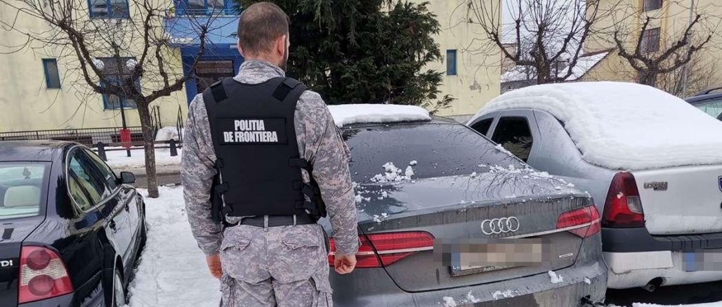 Un Audi A8 semnalat ca fiind furat din Cehia a fost descoperit în Sighetu Marmaţiei