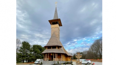 Vis devenit realitate: Biserica de lemn în stil maramureșean din New Jersey va fi târnosită mâine, 1 mai (FOTO)