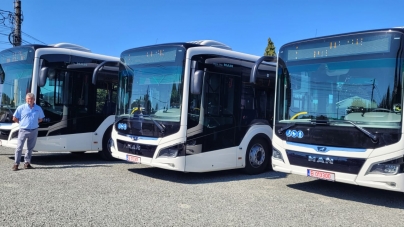 Din 1 august: Nouă autobuze hybrid vor deservi exclusiv linia 8 Baia Sprie – Baia Mare (FOTO)