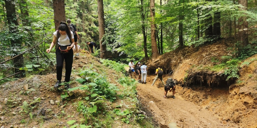 Mai mulți studenți au făcut practică geologică în Maramureș