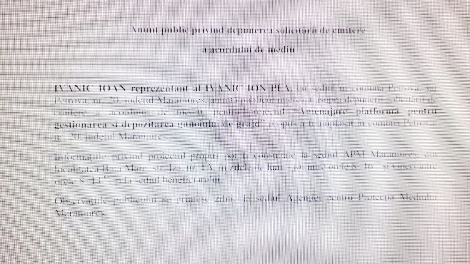 Anunț publicitar 13.10.2022