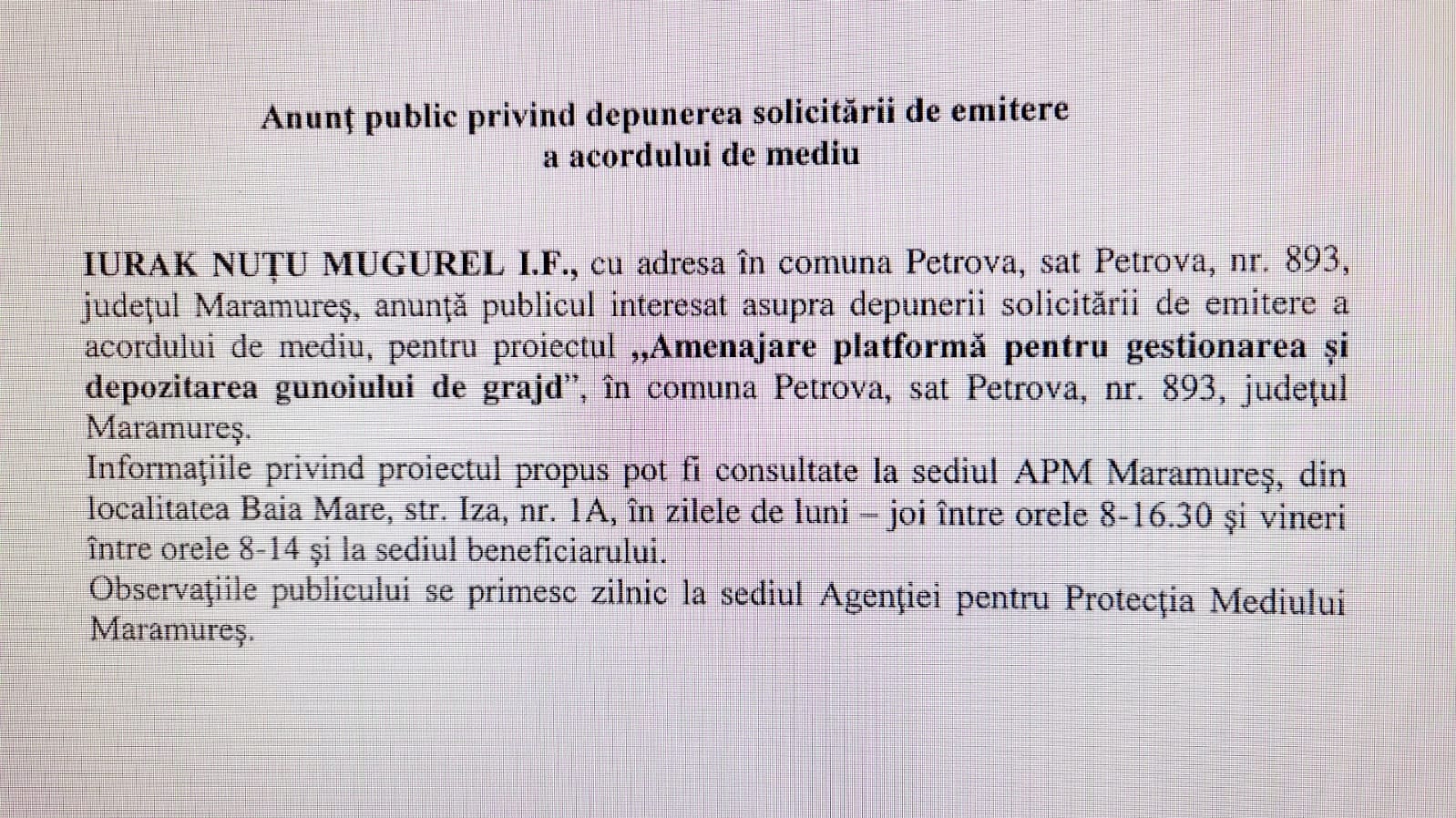 Anunț publicitar 13.10.2022