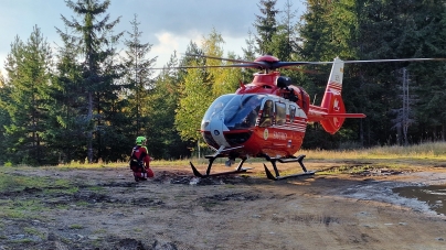 Un băiat de 12 ani a căzut într-o prăpastie cu motocrosul; A fost transportat cu elicopterul la Spitalul din Cluj