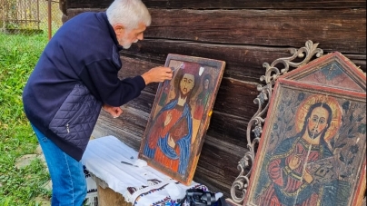 Monument istoric: Demersul de restaurare a picturii Bisercii de lemn din Larga continuă