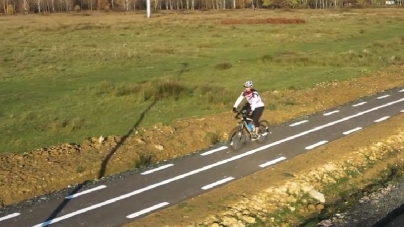 Veste bună: A fost finalizată pista de biciclete amplasată paralel cu drumul de legătură Baia Sprie – Baia Mare