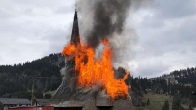 Mesajul Episcopiei Maramureșului și Sătmarului în urma incendiului de la biserica de lemn din Borșa Complex