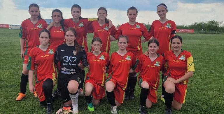 Fotbalul feminin are viitor în Baia Mare: Banat Girls Reşița – Fotbal Feminin Baia Mare 2-6 (1-4)