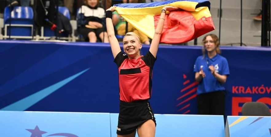 Tenis de masă: Bernadette Szocs a cucerit medalia de aur la Jocurile Europene din Polonia, după o victorie spectaculoasă