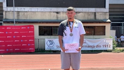 Medalie de bronz obținută de un sportiv al LPS Baia Mare la Campionatul Național de Atletism Juniori 2