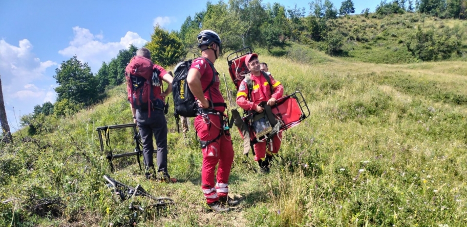 Salvatorii montani au intervenit în comuna Rozavlea