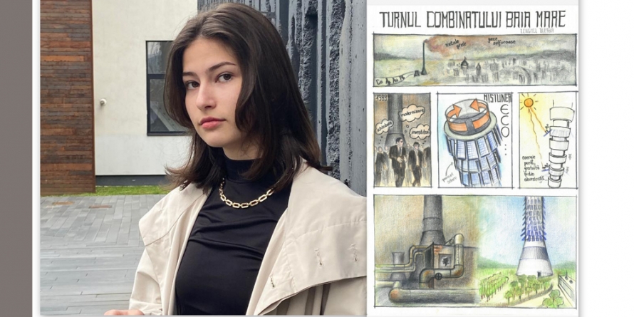 Alessia Lenghel de la Colegiul de Arte Baia Mare, locul III la un concurs național de benzi desenate