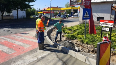 Intersecție resistematizată, pe Minerilor, în Baia Mare