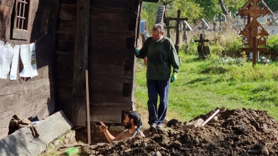 Cercetare arheologică la biserica bătrână din Breb