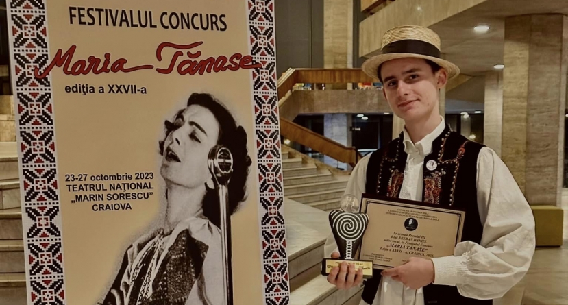 Daniel Breban a adus în Maramureș premiul III al Festivalului Concurs “Maria Tănase”