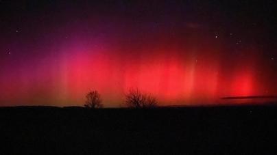 Auroră boreală vizibilă duminică seară pe cerul României