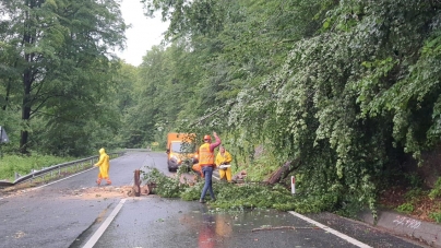 Lucrări de punere în siguranță a traficului rutier pe DN18, în Pasul Gutâi