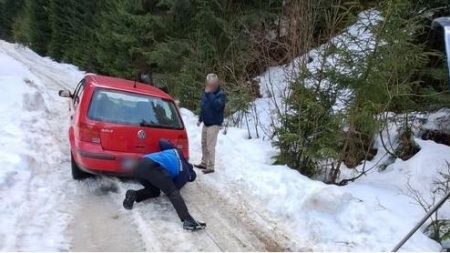 Turiști salvați de jandarmi în Baia Borșa