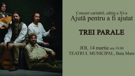 Trupa „Trei Parale”, invitată să susțină concertul caritabil „Ajută pentru a fi ajutat”, organizat de „Prietenii Spitalului”