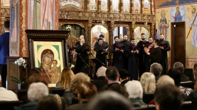 Corala bărbătească „Armonia” din Constanța a susținut la biserica „Înălțarea Domnului” din Baia Mare un concert prepascal